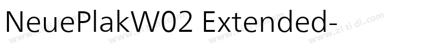 NeuePlakW02 Extended字体转换